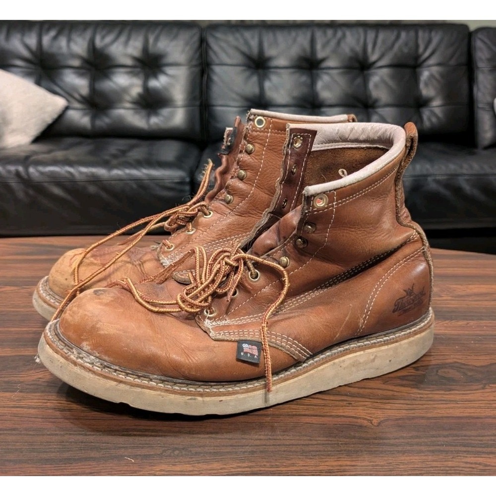 Thorogood 814-4355 8" Work Boots Men's | 10 EE | USA Wedge Sole EH Leather | USA